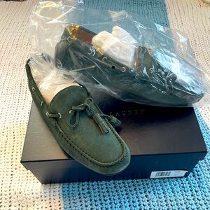 Ralph Lauren Men’s Green Suede Loafers